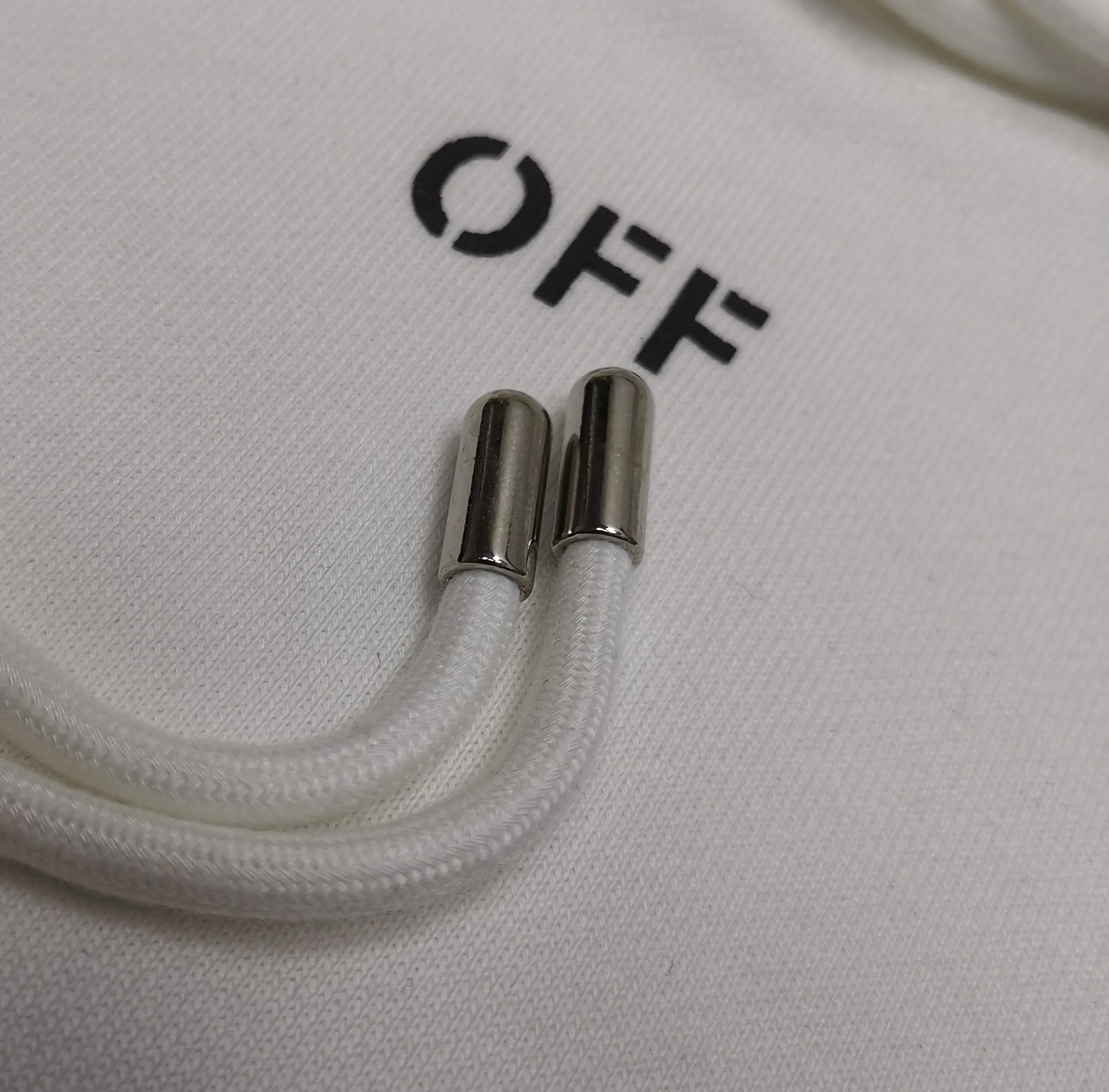 off white 25ss new arrow loose hooded sweatshirt Color: Black White Size: S M L XL P410